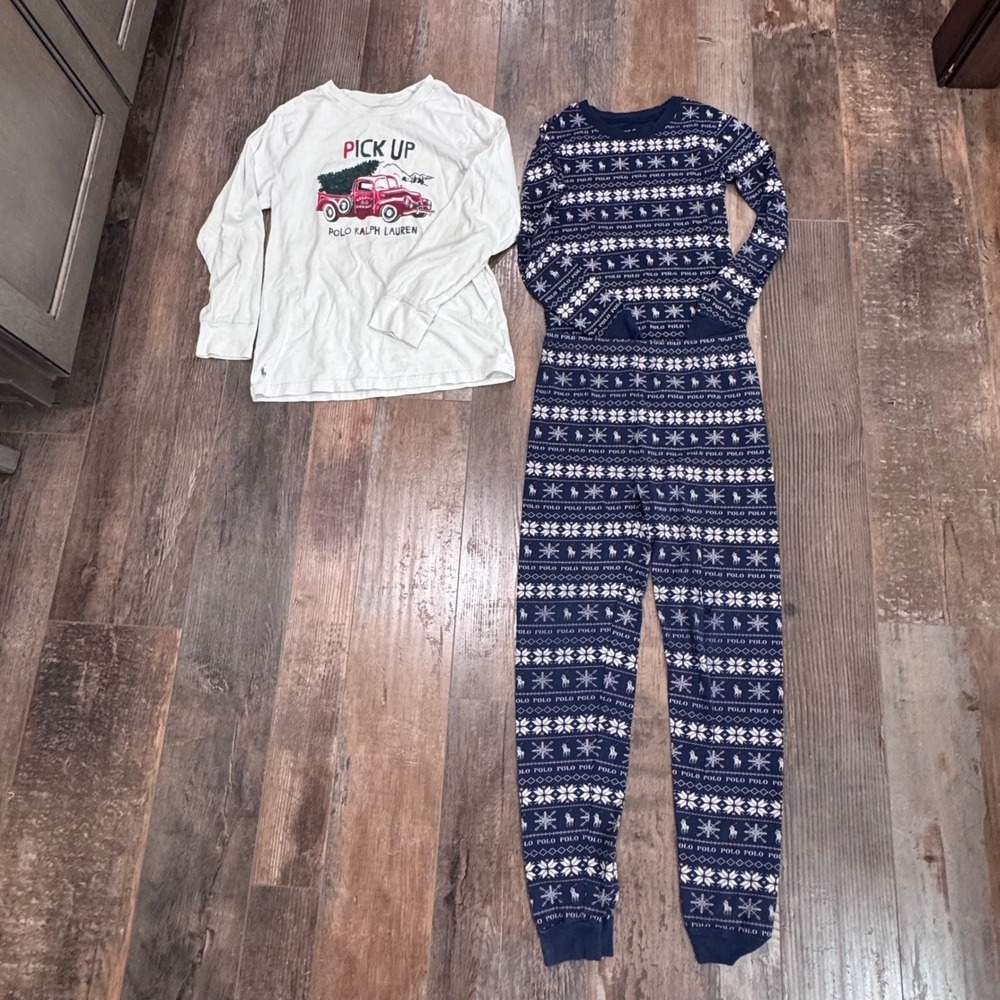 Polo Ralph Lauren Boys size 12 Holiday Christmas Sleepwear Lot